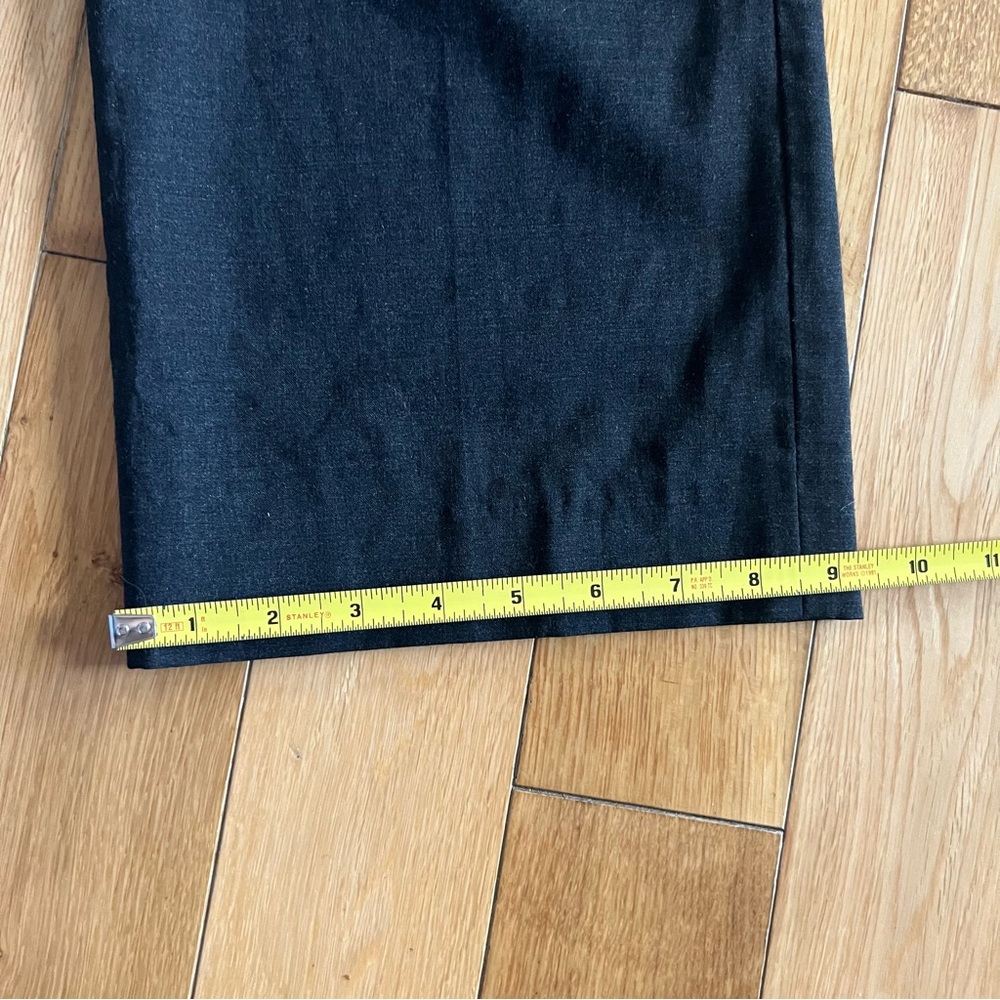 Theory Men’s Wool Dark Grey Flat Front Trousers 36x32 - Picture 6 of 9